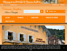 Tablet Screenshot of cremerie-juraflore.com